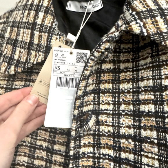 *BRAND NEW WITH TAGS* Mango - Check tweed jacket - Picture 4 of 9